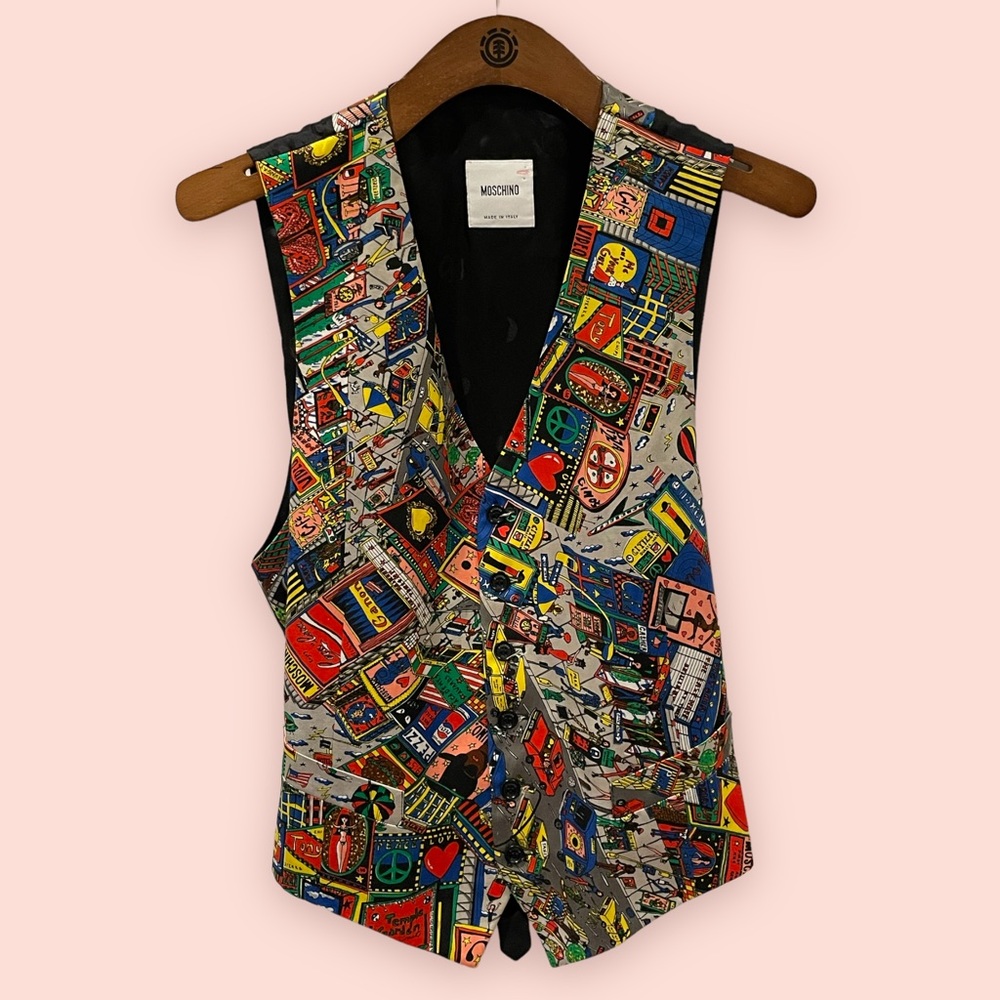 Vintage Moschino City Vest **see description for size**
